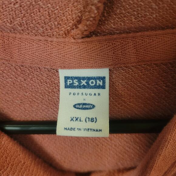 Old Navy Kids XXL (18) Hooded Sweatshirt Mauve Pink Lightweight Long Sleeve - Picture 3 of 4